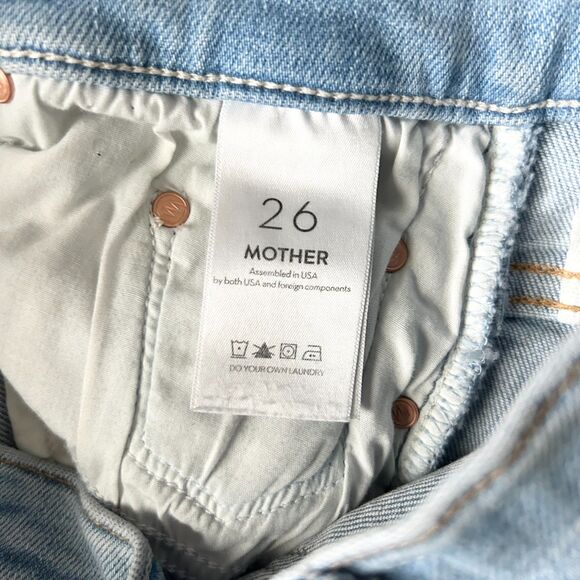 Mother The Insider Crop Step Fray Straight Jean in Limited Edition Size 26 - Picture 8 of 9